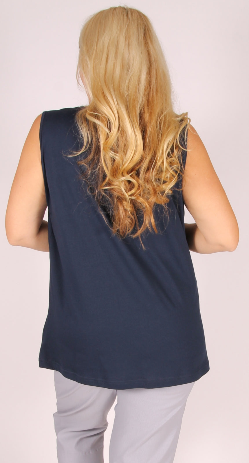 Cool Cotton Knit Cami Navy