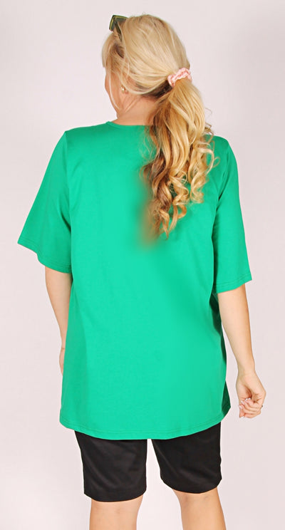 Derby Cotton Crew Neck Tee Green